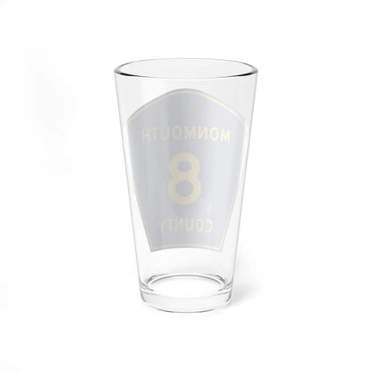 Monmouth County Route 8 NJ (New Jersey) (Road Sign) Pint Glass 16oz - Go Mug Yourself