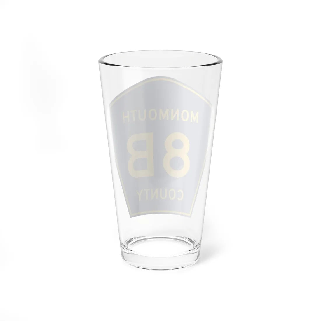 Monmouth County Route 8B NJ (New Jersey) (Road Sign) Pint Glass 16oz - Go Mug Yourself