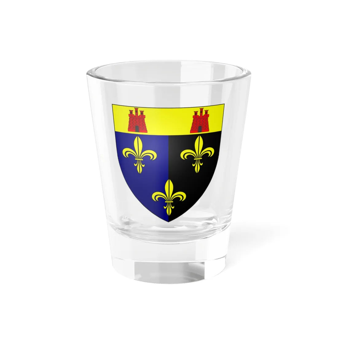 MONMOUTHSHIRE Shield (United Kingdom) (Coat of Arms) Shot Glass 1.5oz 1.5oz - Go Mug Yourself