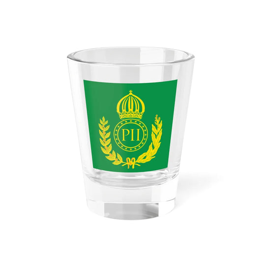 Monogram of Peter II (Brazil) (Coat of Arms) Shot Glass 1.5oz 1.5oz - Go Mug Yourself