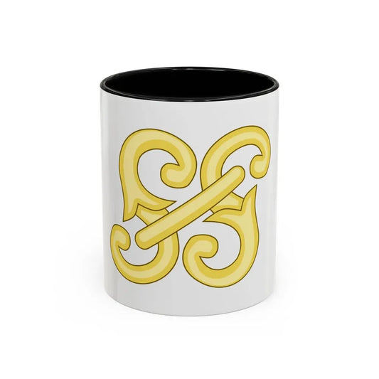 Monogram SS Badge of Henry IV - Accent Coffee Mug 11oz Black - Go Mug Yourself