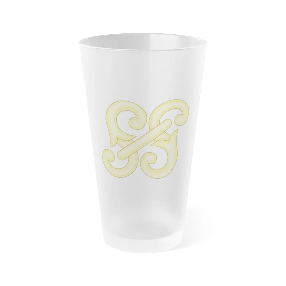 Monogram SS Badge of Henry IV - Frosted Pint Glass 16oz-16oz-Frosted-Go Mug Yourself