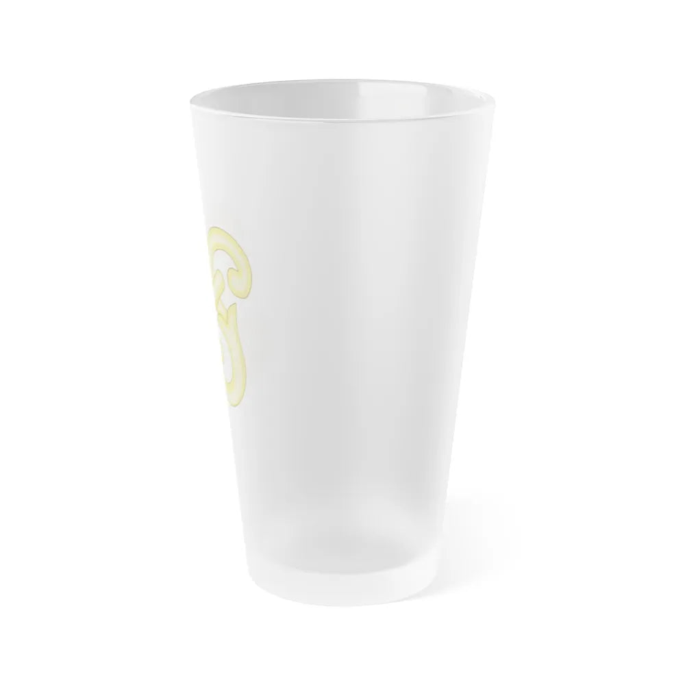 Monogram SS Badge of Henry IV - Frosted Pint Glass 16oz-Go Mug Yourself