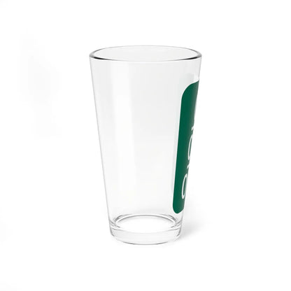 Monroe County 15 NY reference marker (New York) (Road Sign) Pint Glass 16oz - Go Mug Yourself