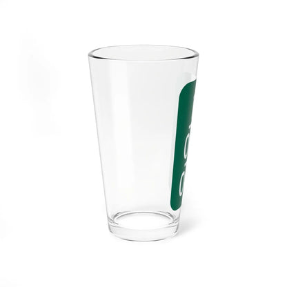 Monroe County 92 NY reference marker (New York) (Road Sign) Pint Glass 16oz - Go Mug Yourself