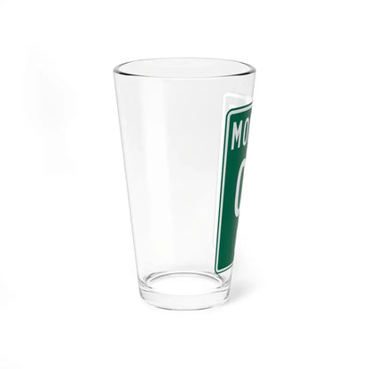 Monroe County OH template (Ohio) (Road Sign) Pint Glass 16oz - Go Mug Yourself