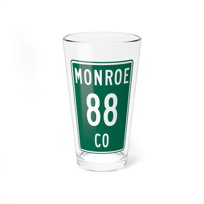 Monroe County Route 88 OH (Ohio) (Road Sign) Pint Glass 16oz 16oz - Go Mug Yourself