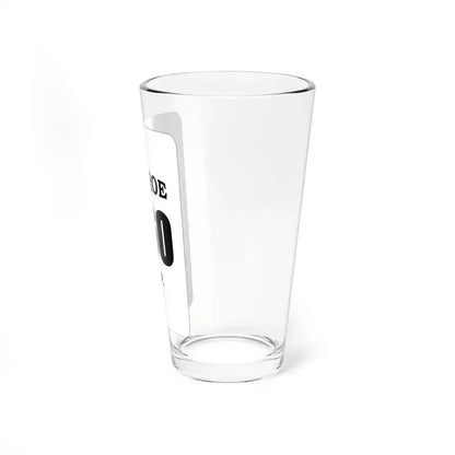 Monroe Township Holmes County Ohio route shield template (Ohio) (Road Sign) Pint Glass 16oz - Go Mug Yourself