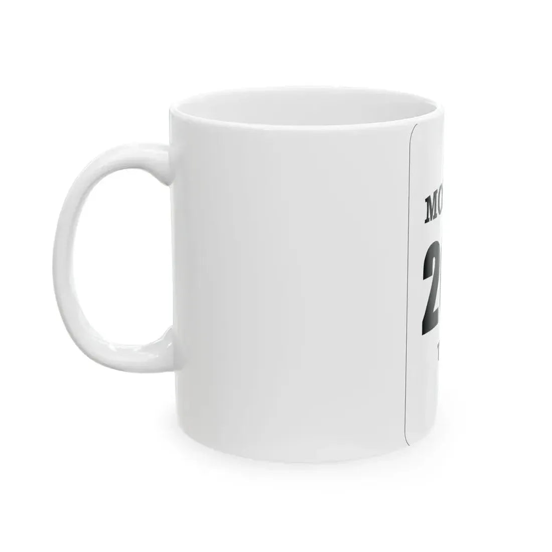 Monroe Township Holmes County Ohio route shield template (Ohio) (Road Sign) White Coffee Mug - Go Mug Yourself