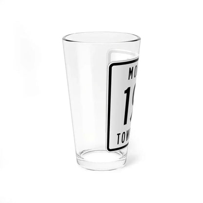 Monroe Township Route 190 Logan County Ohio (Ohio) (Road Sign) Pint Glss 16oz - Go Mug Yourself