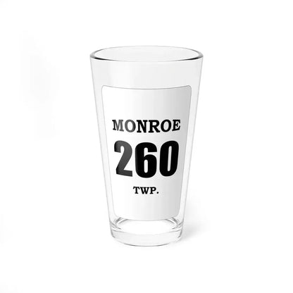 Monroe Township Route 260 Holmes County Ohio (Ohio) (Road Sign) Pint Glass 16oz 16oz - Go Mug Yourself