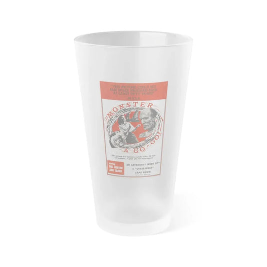 MONSTER A GO-GO 1965 Movie Poster - Frosted Pint Glass 16oz 16oz Frosted - Go Mug Yourself