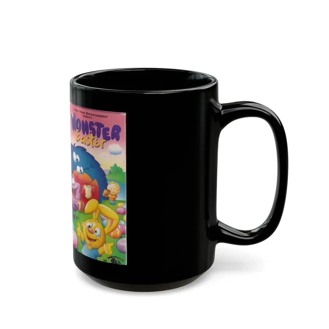MONSTER EASTER (VHS COVER) - Black Coffee Mug - Go Mug Yourself