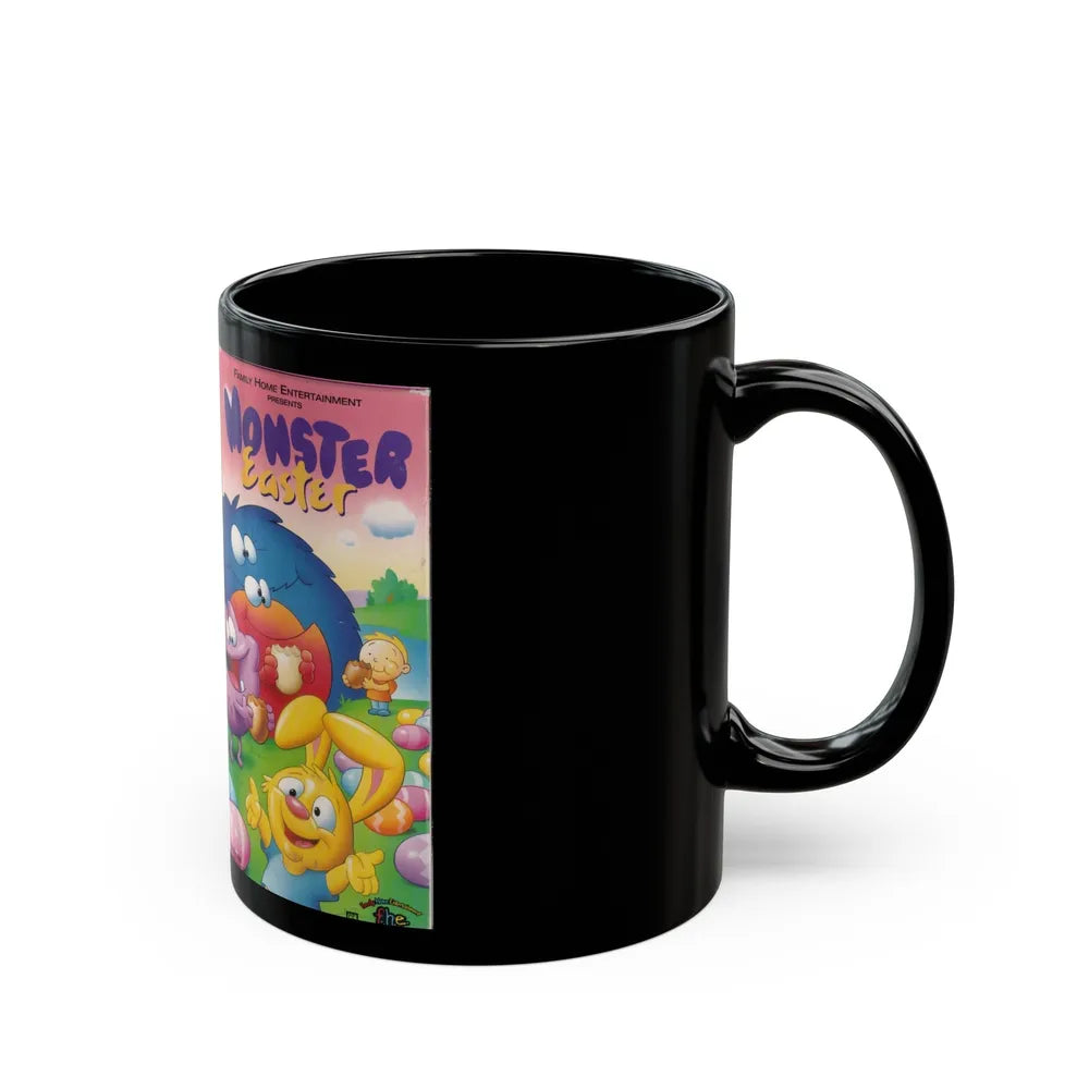 MONSTER EASTER (VHS COVER) - Black Coffee Mug-Go Mug Yourself