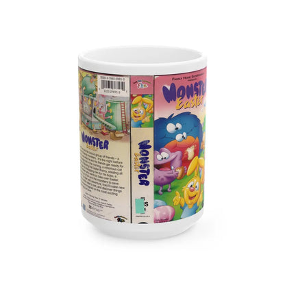 MONSTER EASTER (VHS COVER) - White Coffee Mug-15oz-Go Mug Yourself