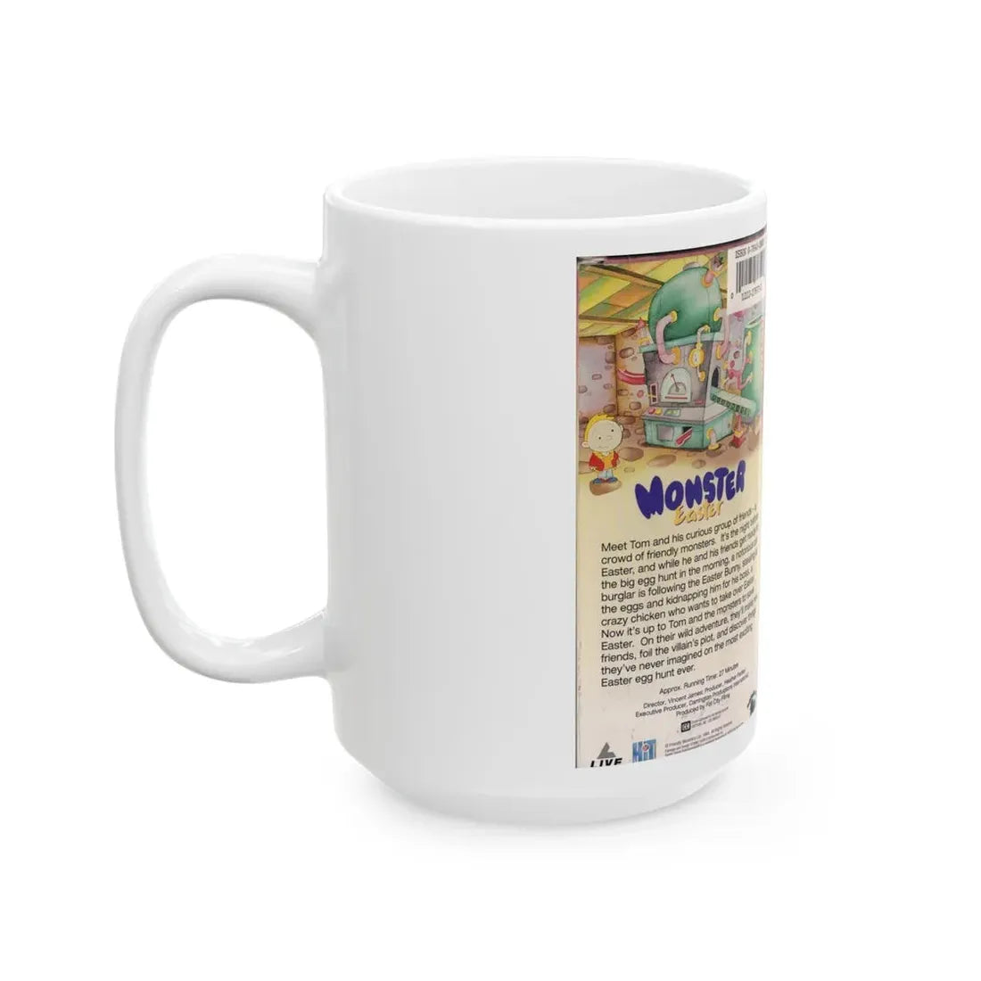 MONSTER EASTER (VHS COVER) - White Coffee Mug - Go Mug Yourself