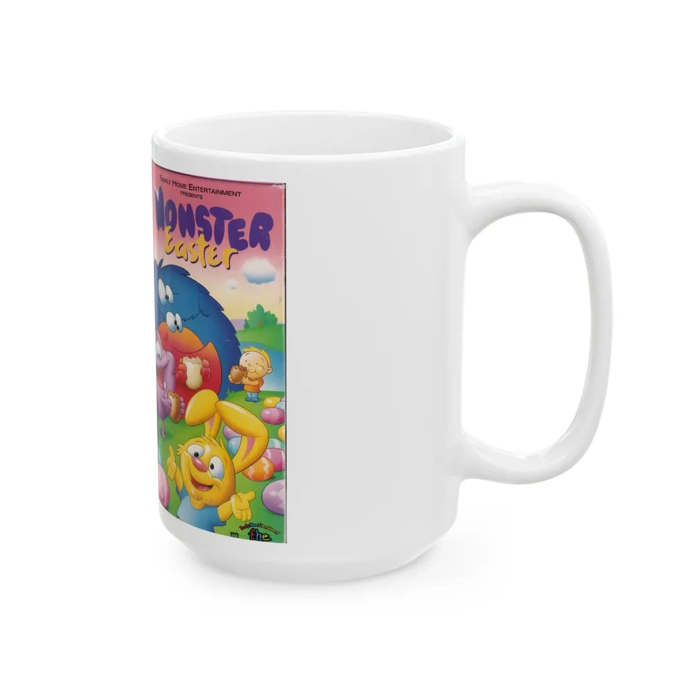 MONSTER EASTER (VHS COVER) - White Coffee Mug-Go Mug Yourself