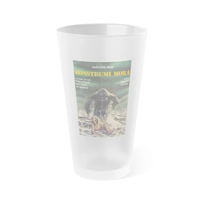 MONSTER (Humanoids from the Deep) (POLISH) 1980 Movie Poster - Frosted Pint Glass 16oz 16oz Frosted - Go Mug Yourself
