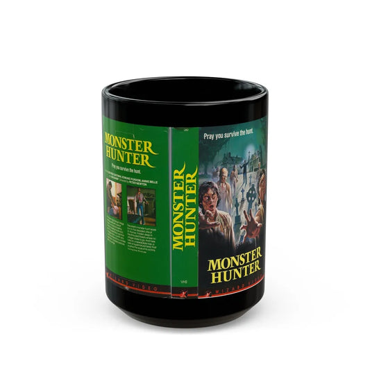 MONSTER HUNTER (VHS COVER) - Black Coffee Mug-15oz-Go Mug Yourself