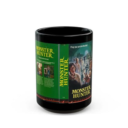 MONSTER HUNTER (VHS COVER) - Black Coffee Mug 15oz - Go Mug Yourself