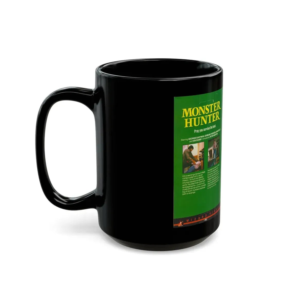 MONSTER HUNTER (VHS COVER) - Black Coffee Mug - Go Mug Yourself