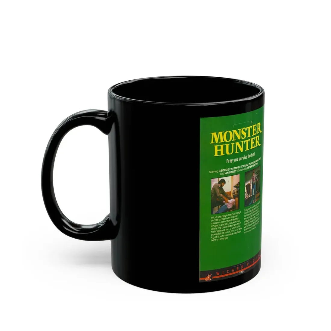 MONSTER HUNTER (VHS COVER) - Black Coffee Mug - Go Mug Yourself