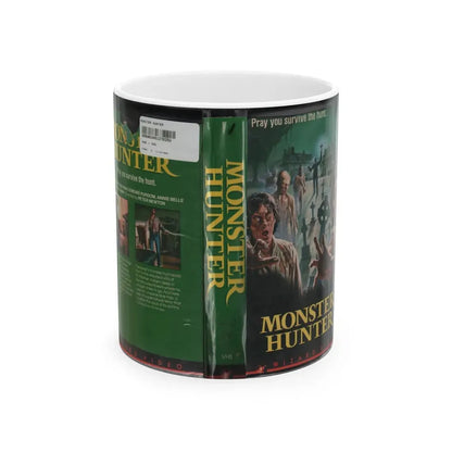 MONSTER HUNTER WIZARD VIDEO (VHS COVER) - White Coffee Mug 11oz - Go Mug Yourself