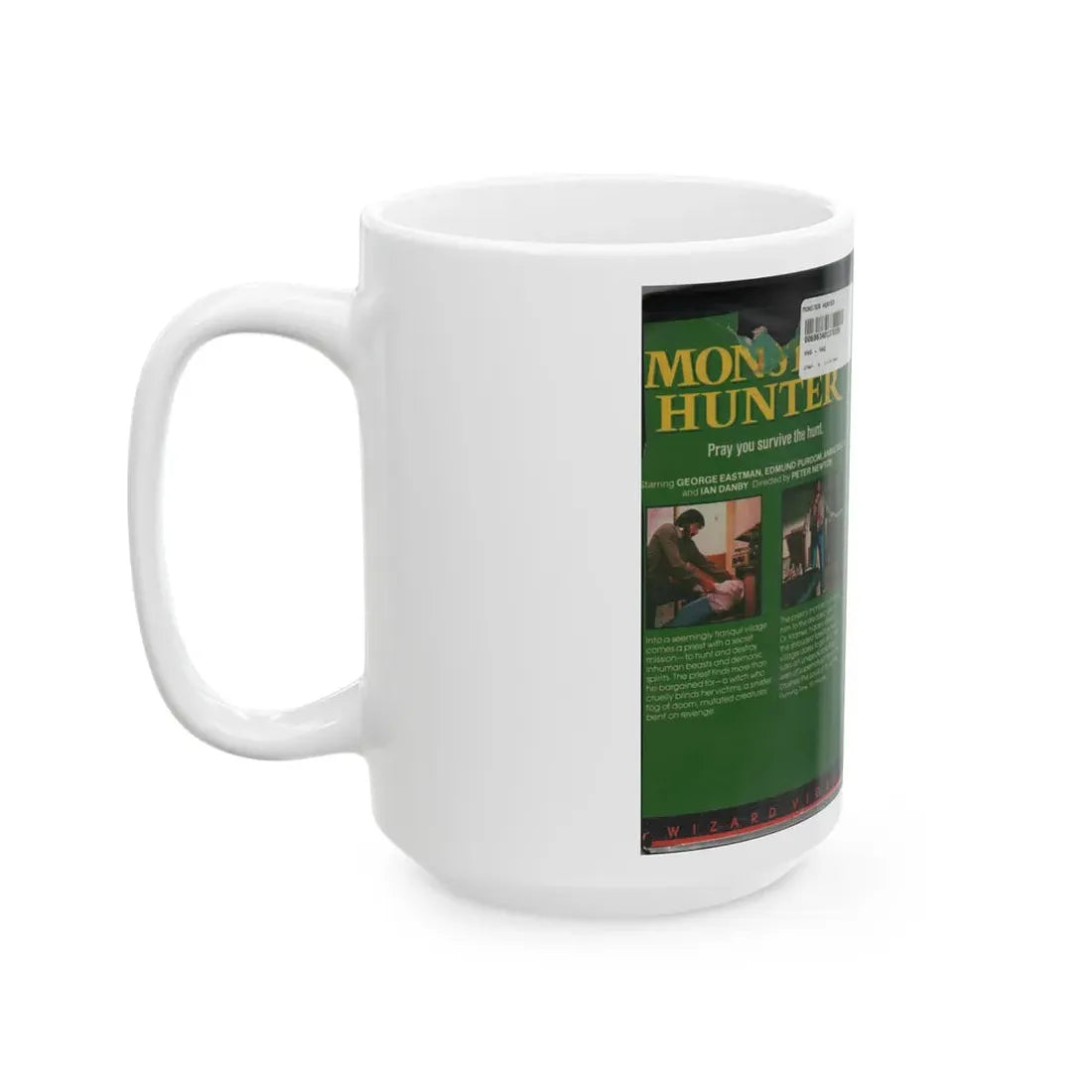 MONSTER HUNTER WIZARD VIDEO (VHS COVER) - White Coffee Mug - Go Mug Yourself