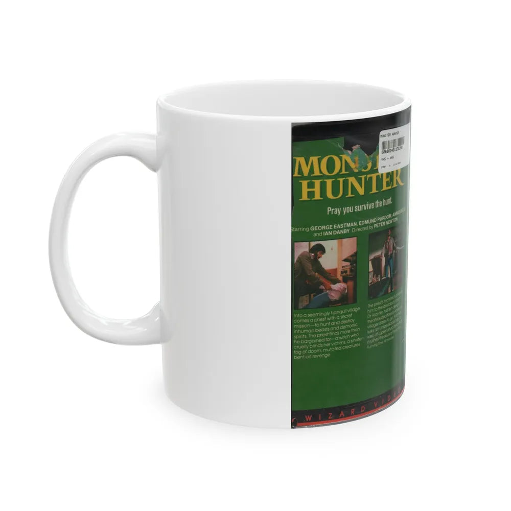 MONSTER HUNTER WIZARD VIDEO (VHS COVER) - White Coffee Mug-Go Mug Yourself