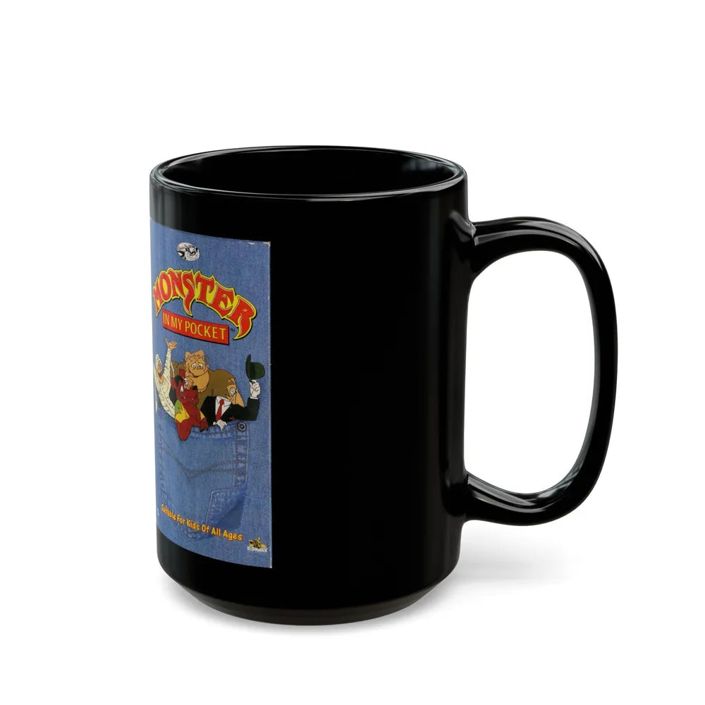 MONSTER IN MY POCKET (VHS COVER) - Black Coffee Mug-Go Mug Yourself