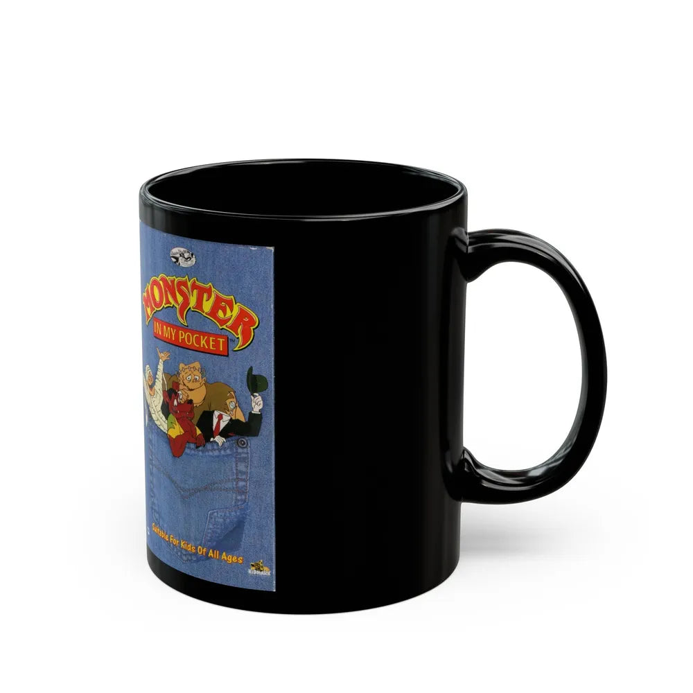 MONSTER IN MY POCKET (VHS COVER) - Black Coffee Mug-Go Mug Yourself