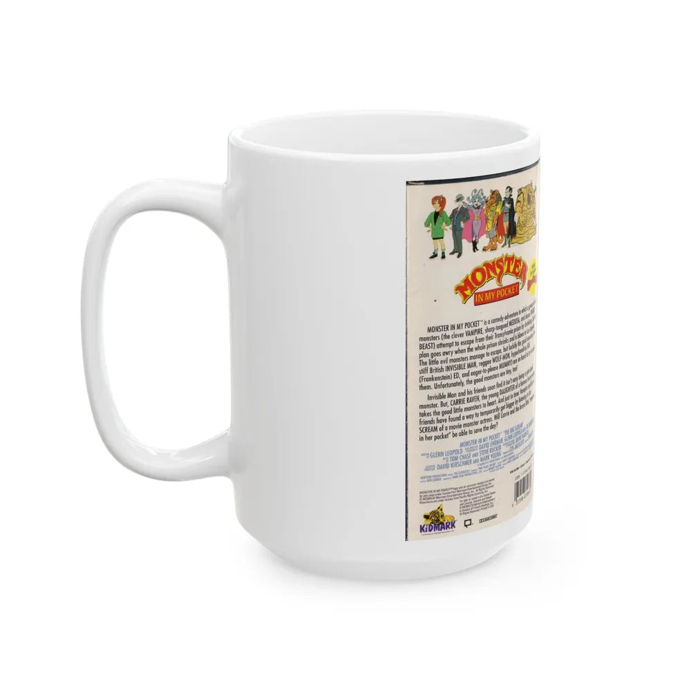 MONSTER IN MY POCKET (VHS COVER) - White Coffee Mug-Go Mug Yourself