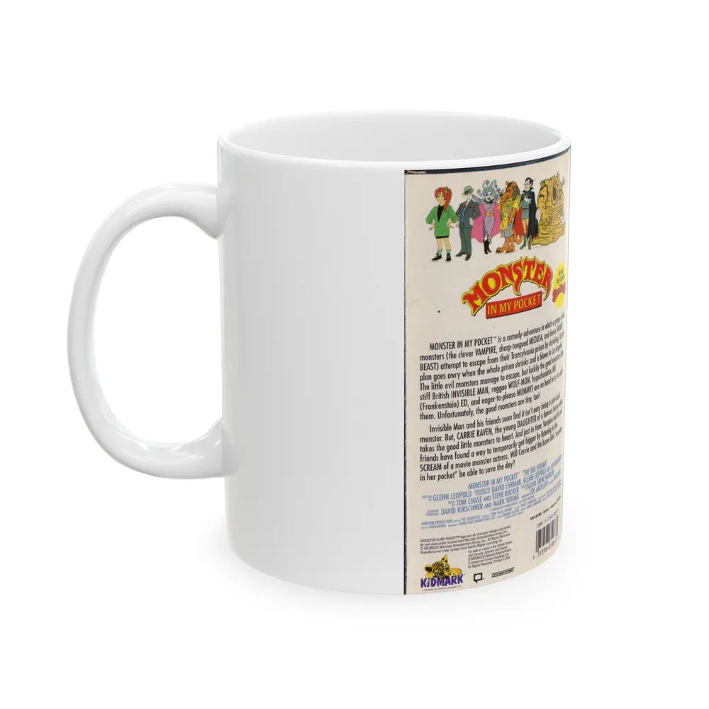 MONSTER IN MY POCKET (VHS COVER) - White Coffee Mug-Go Mug Yourself