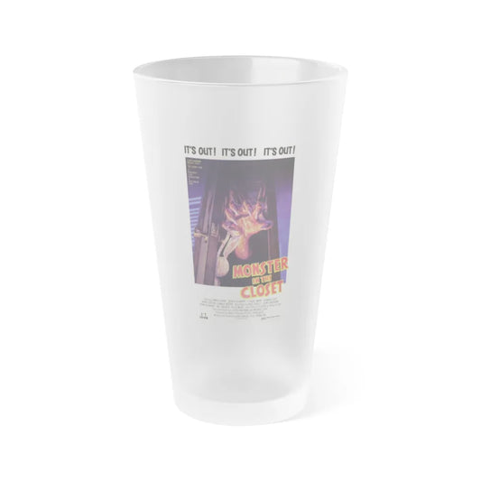 MONSTER IN THE CLOSET 1986 Movie Poster - Frosted Pint Glass 16oz-16oz-Frosted-Go Mug Yourself