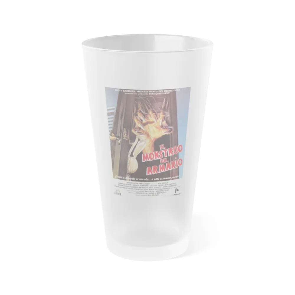 MONSTER IN THE CLOSET (SPANISH) 1986 Movie Poster - Frosted Pint Glass 16oz-16oz-Frosted-Go Mug Yourself