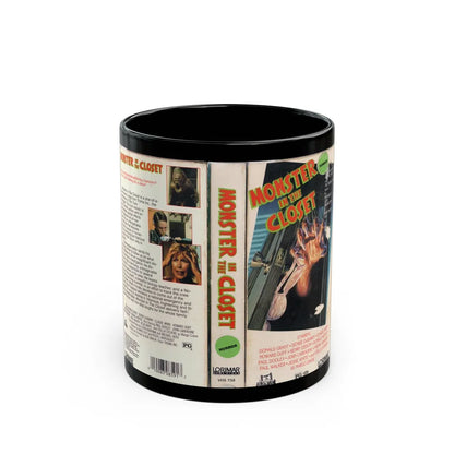 MONSTER IN THE CLOSET (VHS COVER) - Black Coffee Mug-11oz-Go Mug Yourself