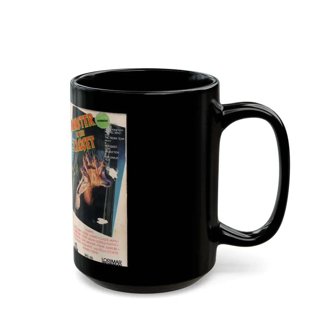 MONSTER IN THE CLOSET (VHS COVER) - Black Coffee Mug - Go Mug Yourself