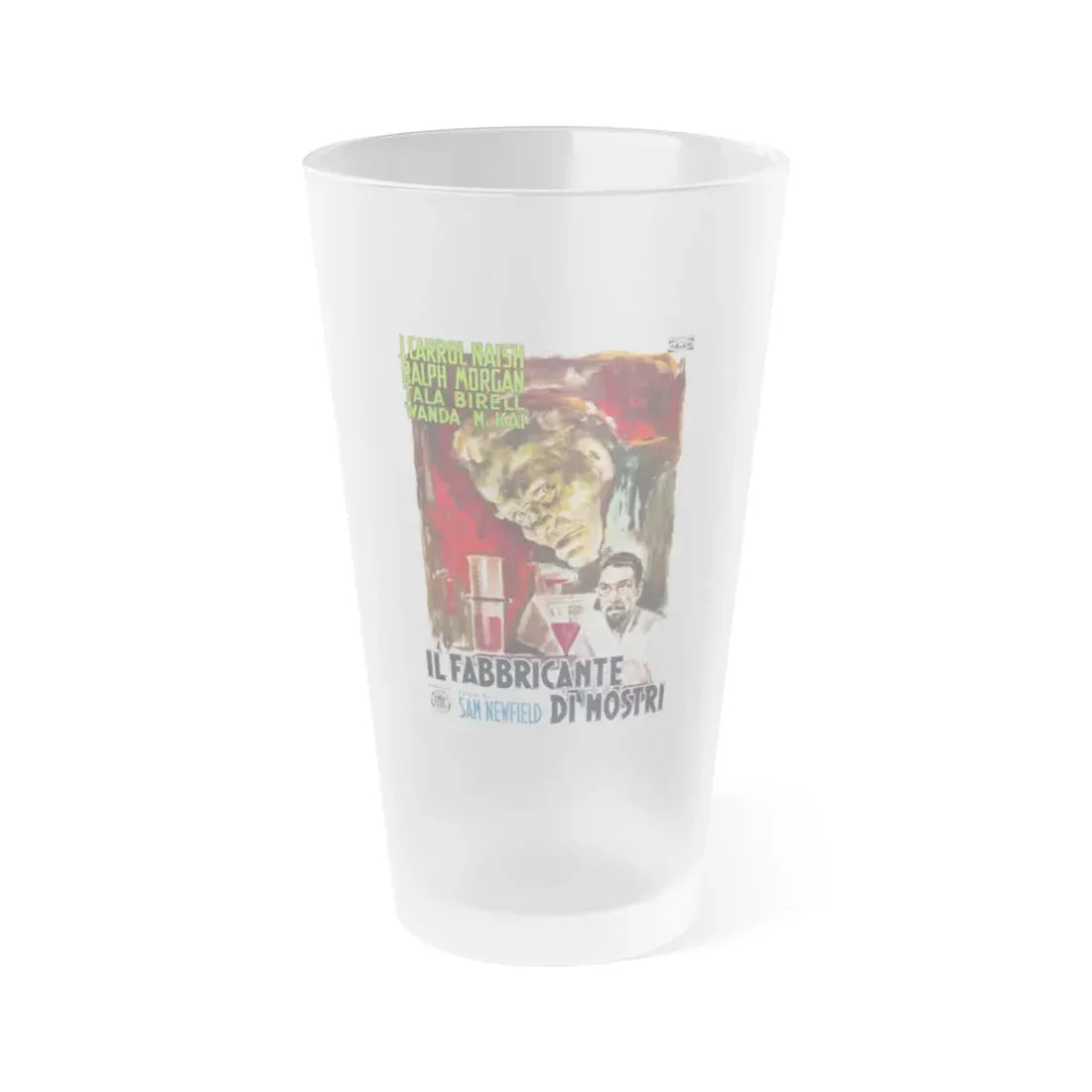 MONSTER MAKER 1944 Movie Poster - Frosted Pint Glass 16oz 16oz Frosted - Go Mug Yourself