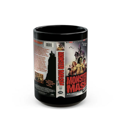 MONSTER MASH THE MOVIE (VHS COVER) - Black Coffee Mug-15oz-Go Mug Yourself