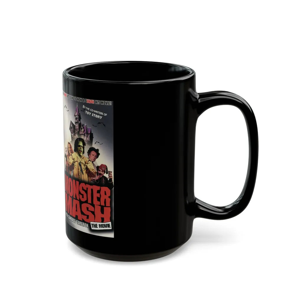 MONSTER MASH THE MOVIE (VHS COVER) - Black Coffee Mug-Go Mug Yourself