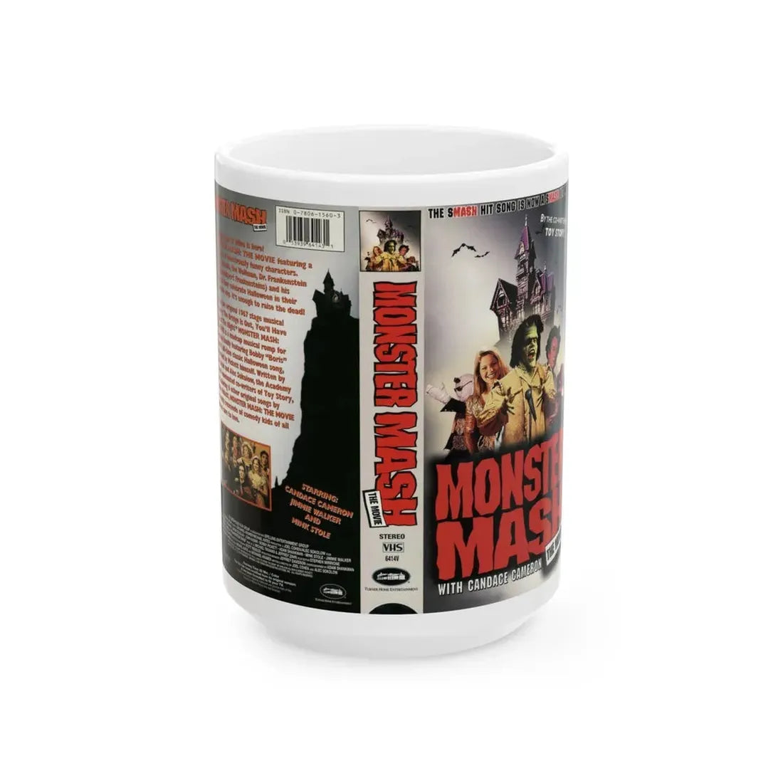 MONSTER MASH THE MOVIE (VHS COVER) - White Coffee Mug 15oz - Go Mug Yourself