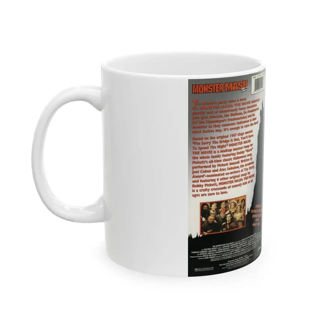 MONSTER MASH THE MOVIE (VHS COVER) - White Coffee Mug - Go Mug Yourself