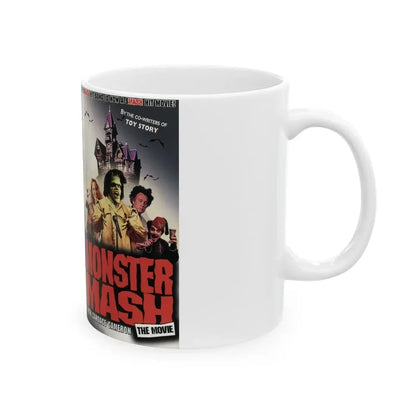 MONSTER MASH THE MOVIE (VHS COVER) - White Coffee Mug - Go Mug Yourself