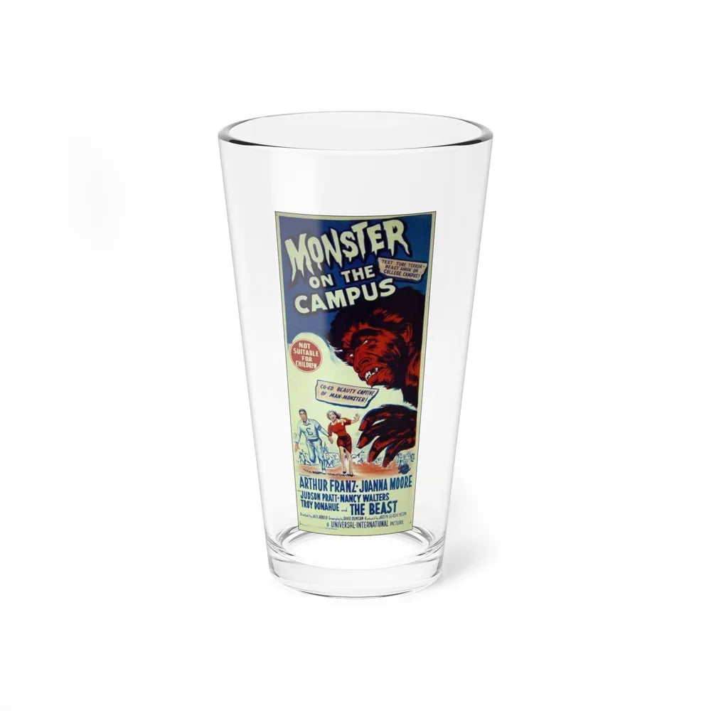 MONSTER ON THE CAMPUS 1958 Movie Poster - Pint Glass 16oz-16oz-Go Mug Yourself