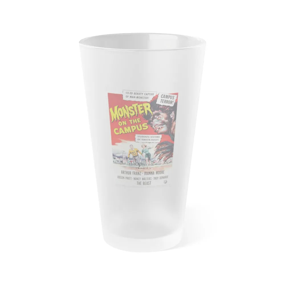 MONSTER ON THE CAMPUS (2) 1958 Movie Poster - Frosted Pint Glass 16oz-16oz-Frosted-Go Mug Yourself