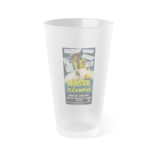 MONSTER ON THE CAMPUS (3) 1958 Movie Poster - Frosted Pint Glass 16oz-16oz-Frosted-Go Mug Yourself