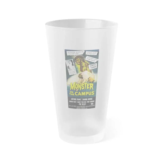 MONSTER ON THE CAMPUS (3) 1958 Movie Poster - Frosted Pint Glass 16oz 16oz Frosted - Go Mug Yourself