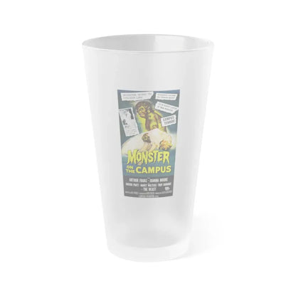 MONSTER ON THE CAMPUS (3) 1958 Movie Poster - Frosted Pint Glass 16oz - Go Mug Yourself