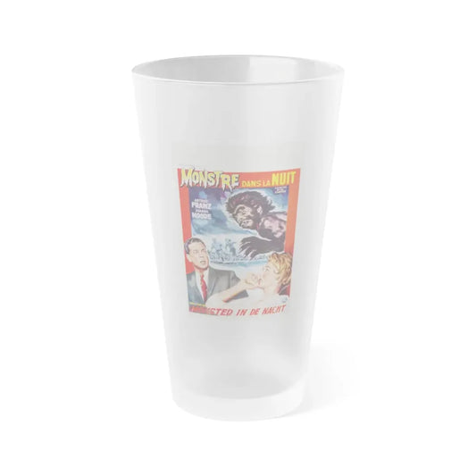 MONSTER ON THE CAMPUS (BELGIAN) 1958 Movie Poster - Frosted Pint Glass 16oz 16oz Frosted - Go Mug Yourself
