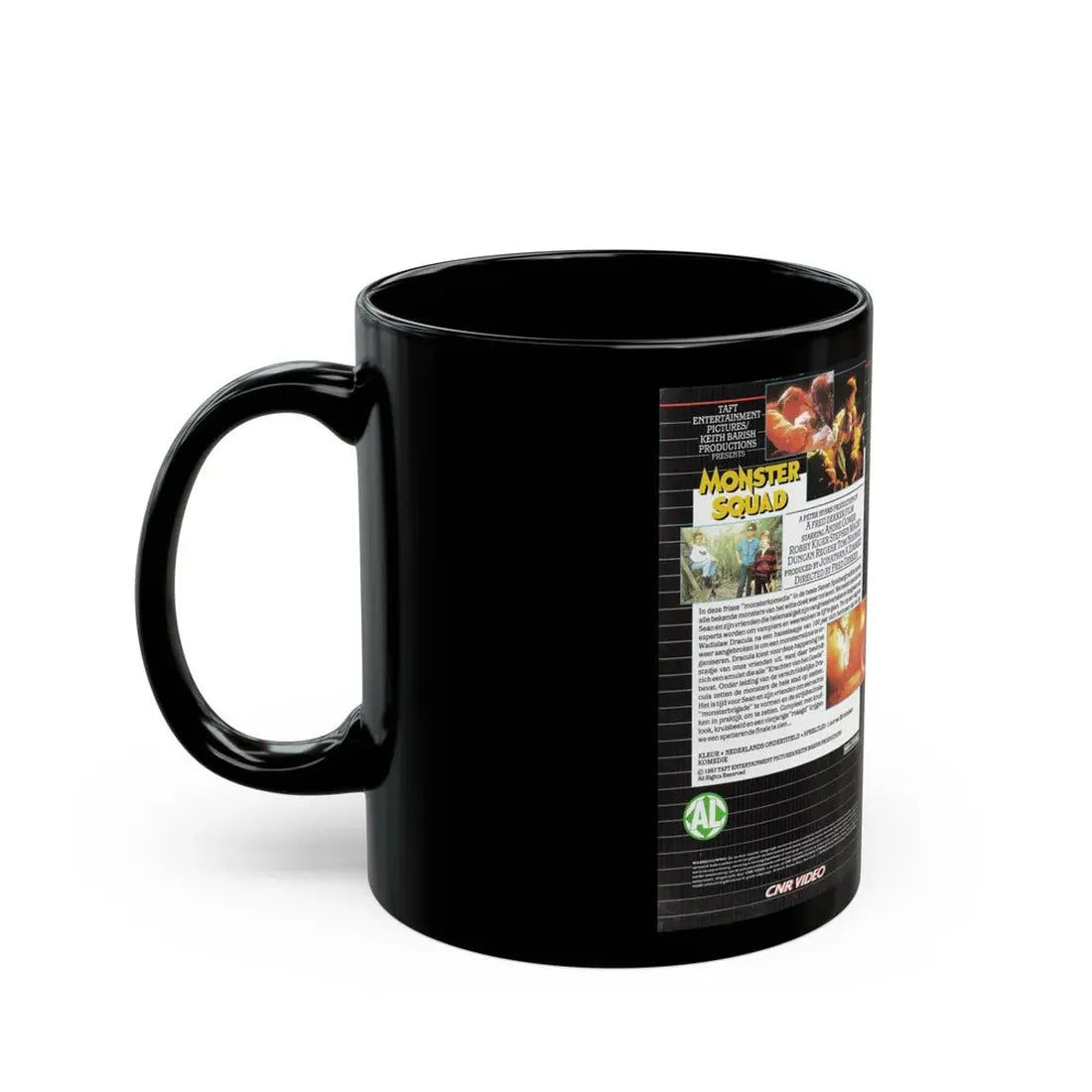 MONSTER SQUAD (VHS COVER) - Black Coffee Mug - Go Mug Yourself